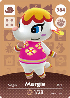 Animal Crossing Amiibo Card (Margie 384)
