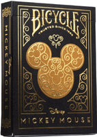 Disney Mickey Mouse inspired Black and Gold Playing Cards