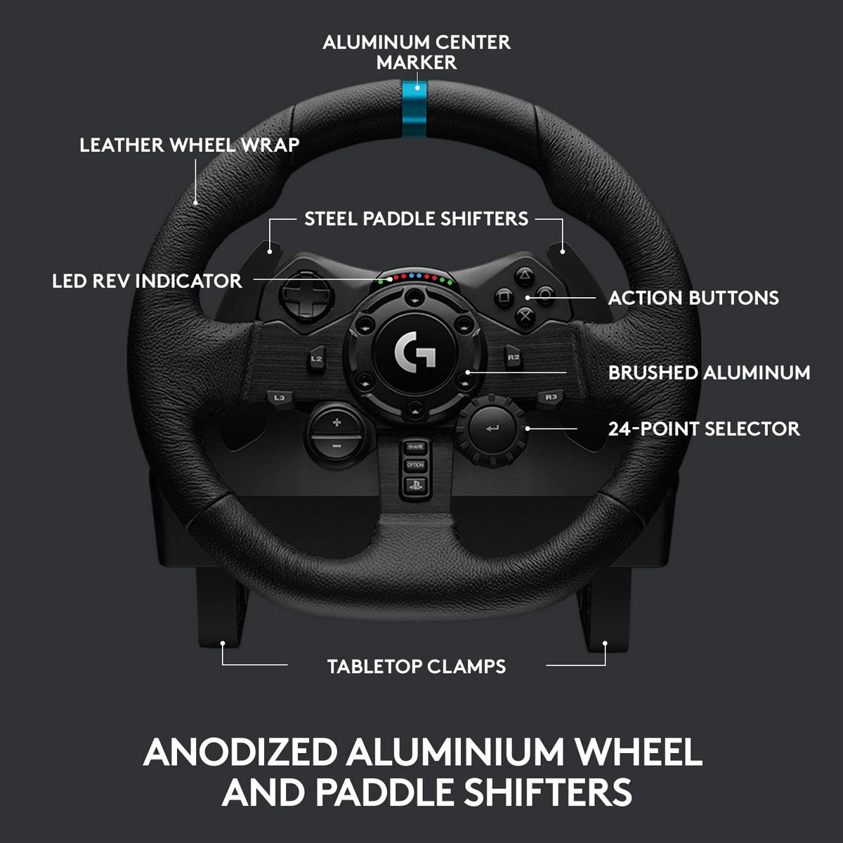 Logitech G923 Racing Wheel for PlayStation| Microplay Newmarket