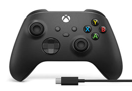 XBOX Carbon Black Wireless Controller + USB-C Cable