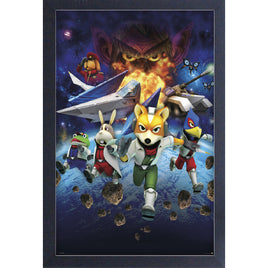 Star Fox 64 Character Group 11" x 17" Framed Print