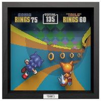 Sonic The Hedgehog 2: Bonus Stage Pixel Frame (9x9in)