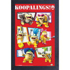 Super Mario Bros Koopalings 11" x 17" Framed Print