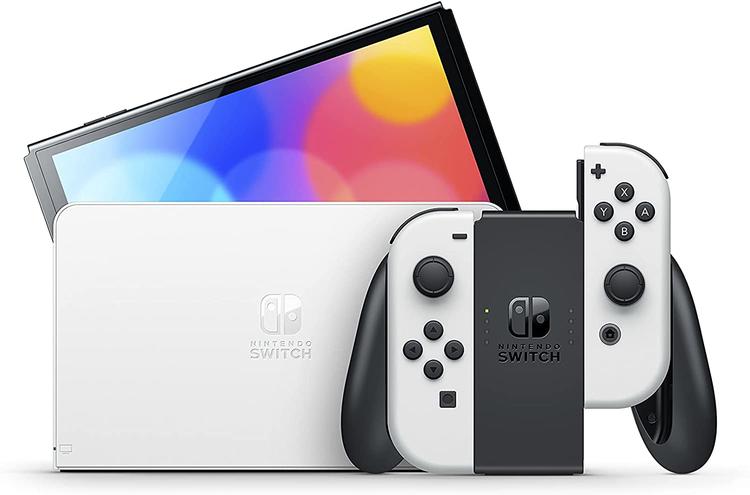 Nintendo Switch (OLED) White JoyCons| Microplay Newmarket