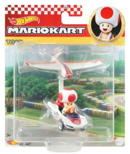 Hot Wheels Mario Kart Gliders (Toad P-Wing + Plane Glider)