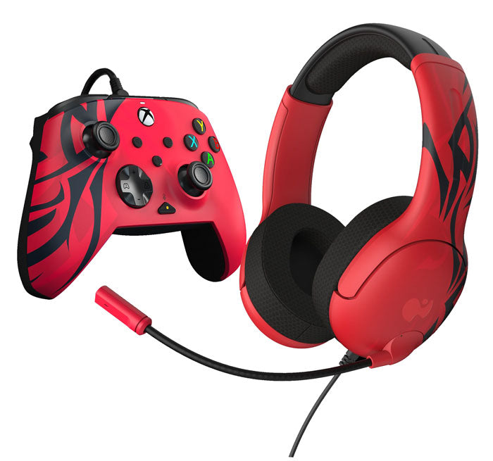 Airlite Wired Headset Rematch Wired Controller for Xbox (Red