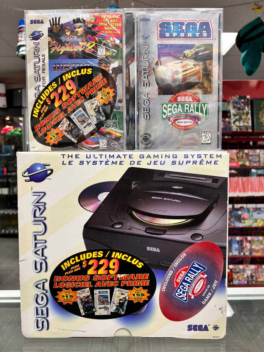 Sega Saturn Console great boxed White HST-0014 Good セガサターン 白 本体 コントローラー 説明書 箱付き 美品