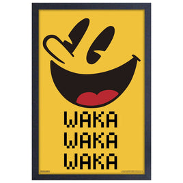 Pac-Man Waka Waka Waka  11" x 17" Framed Print