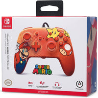 Enhanced Wired Controller (Vintage Mario) For Switch