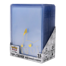 3" x 4" Pikachu Toploader Regular (25 Pack w/ 25 Card Sleeves)