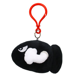 Super Mario Bullet Bill Clip On 4" Plush Toy