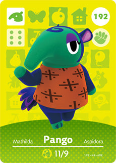 Animal Crossing Amiibo Card (Pango 192)