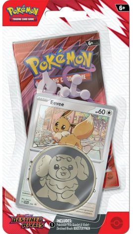 Pokemon TCG Destined Rivals Checklane Blister (Eevee) (LIMIT 1 PER HOUSEHOLD)
