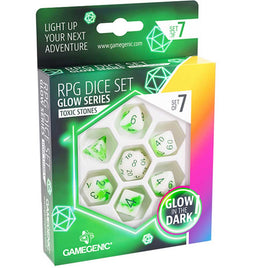 RPG Dice Set Glow Series: Toxic Stones