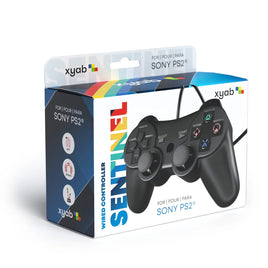 Sentinel Wired Controller (Black) for PlayStation 2