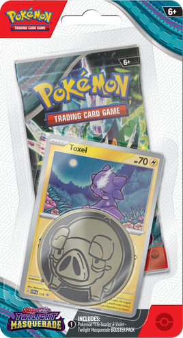 Pokemon TCG Twilight Masquerade Checklane Blister (Toxel)