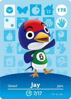 Animal Crossing Amiibo Card (Jay 175)