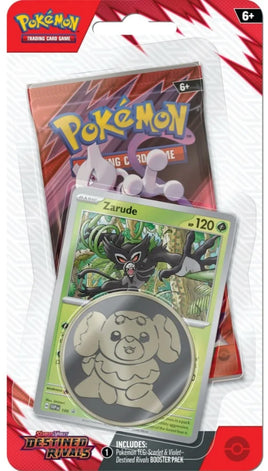 Pokemon TCG Destined Rivals Checklane Blister (Zarude) (LIMIT 1 PER HOUSEHOLD)