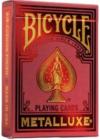 Bicycle Metalluxe (Holiday Red) Playing Cards