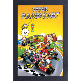 Super Mario Kart Starting Line 11" x 17" Framed Print