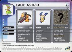 Pokemon e-Reader Trainer (Lady Astrid) (Card Only)