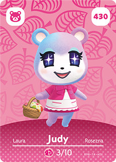 Animal Crossing Amiibo Card (Judy 430)
