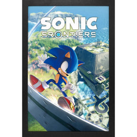 Sonic Frontiers Switch Game Cover 11" x 17" Framed Print