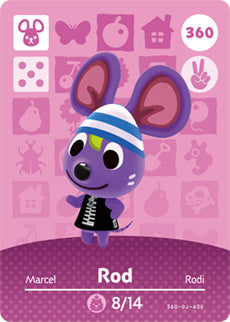 Animal Crossing Amiibo Card (Rod 360)