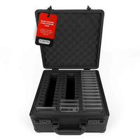 Aluminum 3-Row Individual Slot Fit Graded Card Case (Black)