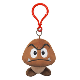 Super Mario Goomba Clip On 4" Plush Toy