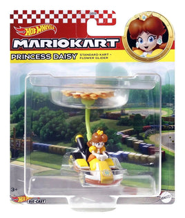 Hot Wheels Mario Kart Gliders (Princess Daisy Standard Kart + Flower Glider)
