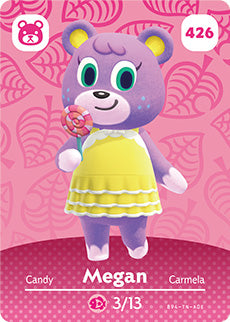 Animal Crossing Amiibo Card (Megan 426)