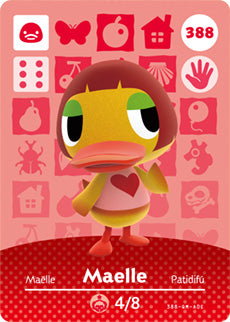 Animal Crossing Amiibo Card (Maelle 388)