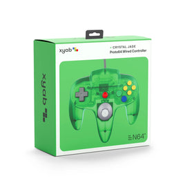 Proto64 Wired Controller (Crystal Jade) for Nintendo 64