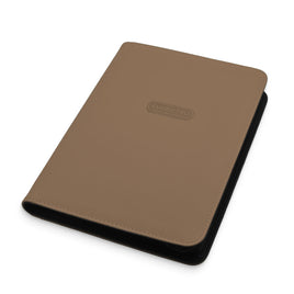 9-Pocket Sideloading Zip Binder (Brown)