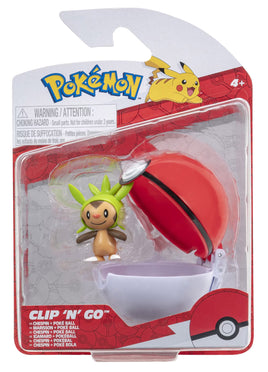 Pokemon Clip N' Chespin + Poke Ball