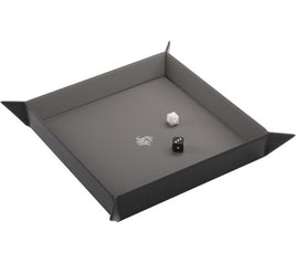 Magnetic Dice Tray: Square (Black/Gray)