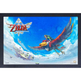 Legend of Zelda Skyward Sword Loftwing & Link 11" x 17" Framed Print