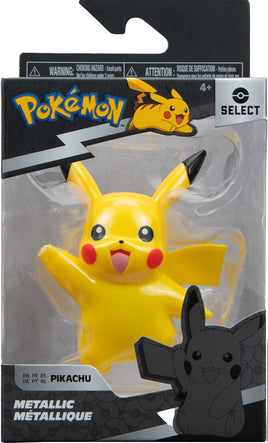 Pokemon Select Battle Figure Metallic Pikachu 3"