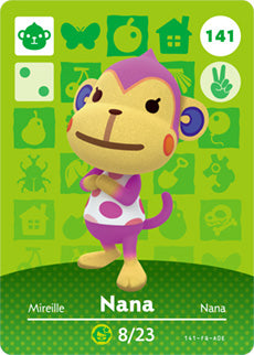 Animal Crossing Amiibo Card (Nana 141)