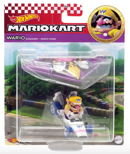 Hot Wheels Mario Kart Gliders (Wario B-Dasher + Wario Wing)