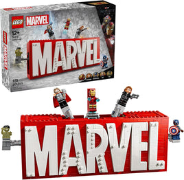 LEGO Marvel The Infinity Saga: Marvel Logo & Minifigs Set 76313