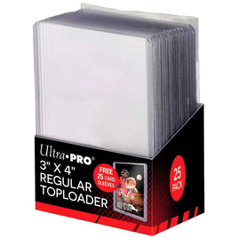 3" x 4" Toploader Regular 25 Pack w/ 25 2.5" x 3.5" Card Sleeves (Penny Sleeves)