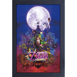 Legend of Zelda Majora's Mask 3DS Game Cover 11" x 17" Framed Print