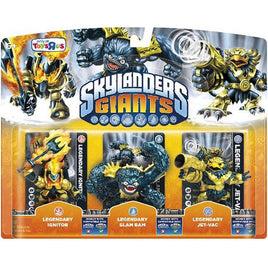 Legendary Ignitor, Legendary Slam Bam, Legendary Jet-Vac (Skylanders: Giants) (Sealed)