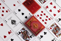 Bicycle Metalluxe (Holiday Red) Playing Cards