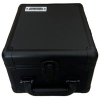 Aluminum 2-Row Graded Card Case with Key Lock System (Black)