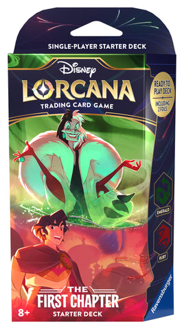 Disney's Lorcana: First Chapter Starter Deck (Emerald/Ruby)