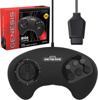 Big 6 Control Pad (Black) for Sega Genesis