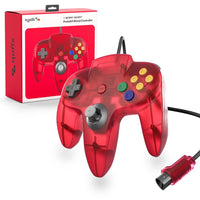 Proto64 Wired Controller (Watermelon Red) for Nintendo 64